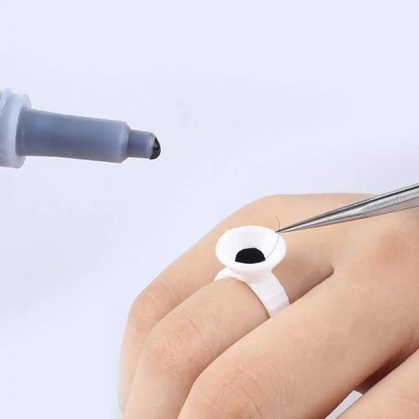 Glue/ Pigment Ring Cup (100 pcs) - Image 3