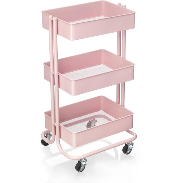 Trolley | 3 Tires Metal - Pink