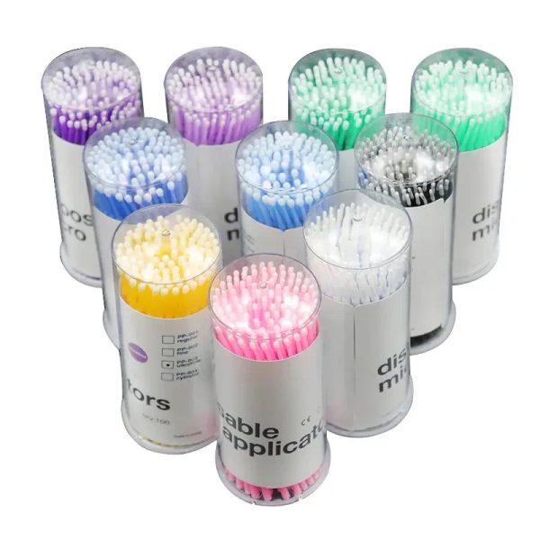 Disposable micro applicators - assorted colors