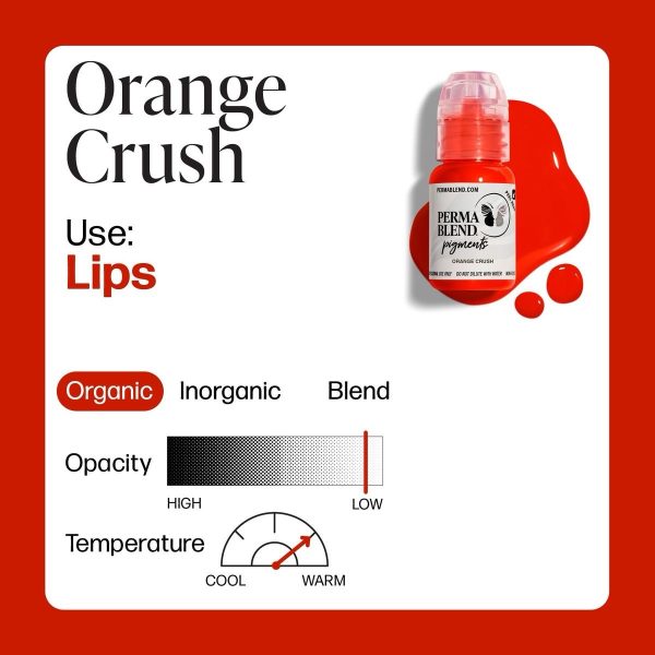 Lip Pigment | Perma Blend - Orange  Crush 15ml - Image 2